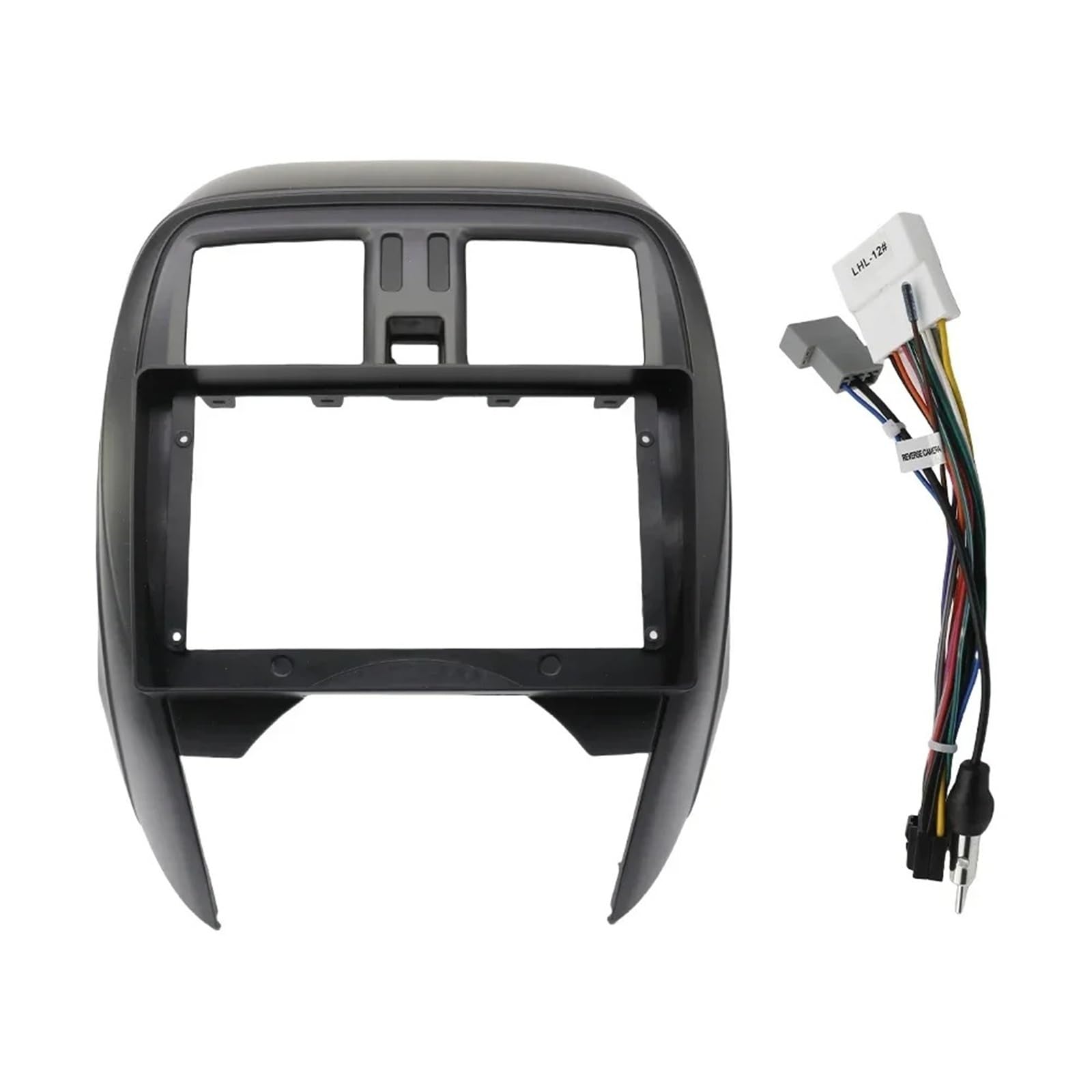 Autoradio Radio Rahmen 9 Zoll Auto Radio Android MP5 Player Gehäuse Panel Rahmen 2 Din Head Unit Fascia Stereo Dash Für Nissan MÄRZ/Micra K13 2013-2017