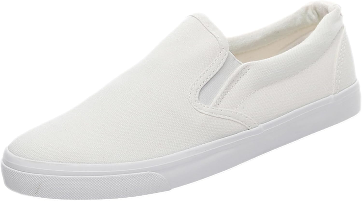 Hombre Color Sólido Slip On Zapatos de Lona Zapatillas Casual Sneakers Plimsolls