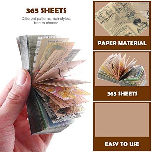 EXCEART 365 Folhas Livro Material Suprimentos Para Scrapbooking Kit De Viagem Retro Jornal Decalque