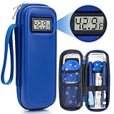 LengKe Estojo de viagem para refrigerador de insulina aprovado pela TSA, estojo de viagem de insulina com exibição de temperatura, estojo de viagem portátil para insulina para bolsa de gelo