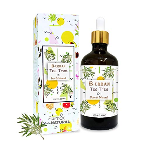 Image of B-URBAN Tea Tree (Melaleuca Alternifolia) Oil |100% Pure & Natural Undiluted Essential Oil Organic Standard Tea Tree Oil Soothes Dry Skin Reduces Itching & Irritation Combats Oily Skin - 100ML