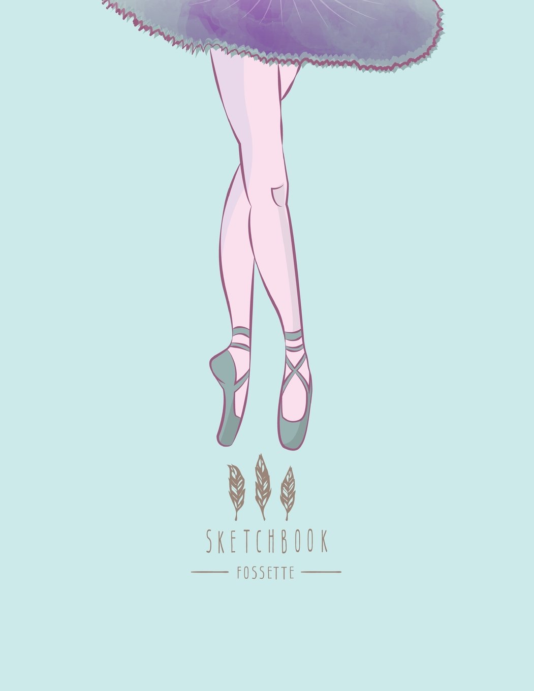 sketchbook: I love ballet dance on blue cover (8.5 x 11) inches 110 pages, Blank Unlined Paper for Sketching, Drawing , Whiting , Journaling & Doodling (I love ballet dance on blue sketchbook)