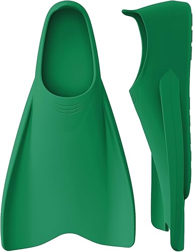 W WSTOO Streamlined Training Short Swimming Flippers in Silicone for Kids Adults Men and Women for Swimming Snorkeling and Diving