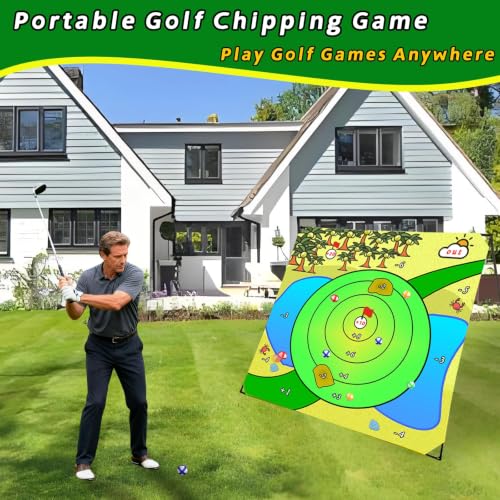 Airaperto Golf Chipping Game with 5 x 5 FT Battle Target Mat Training Set - image 3