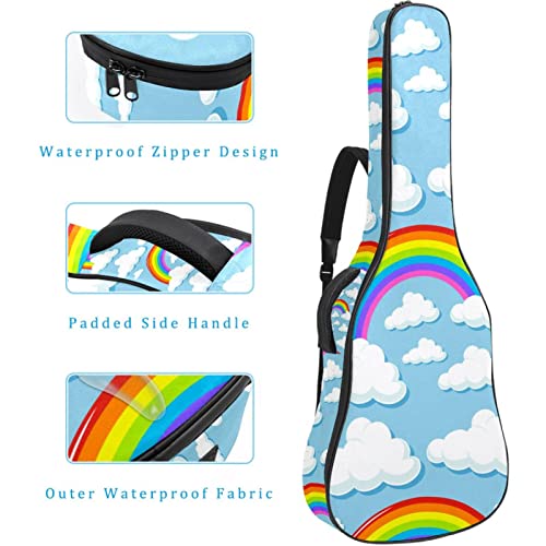 Housse de transport étanche pour guitare avec bandoulière réglable Violet zébré, Multicolore 04, 42.9×16.9×4.7 in… - Les Beatles, Paul McCartney, John Lennon, RIngo Starr, George Harrison Housse de transport étanche pour guitare avec bandoulière réglable Violet zébré, Multicolore 04, 42.9x16.9x4.7 in… – Image 5