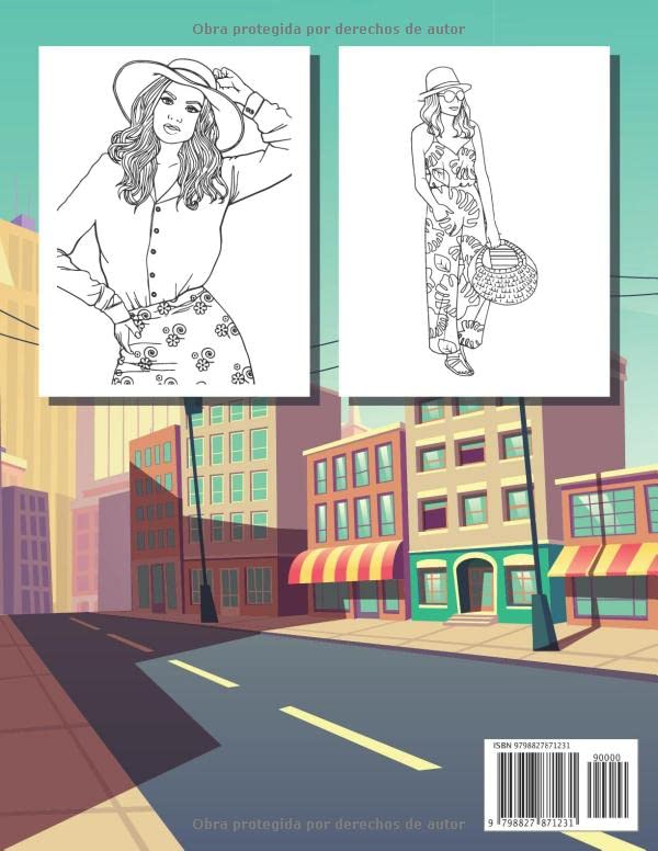 Miniatura 2 de Libro Para Colorear De Moda Para Niñas Un Libro Para Colorear De Trajes Divertidos Y Con Estilo Para Niñas, Adolescentes Y Mujeres Con +30 Diseños