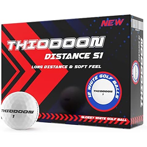 THIODOON 12 Pack Supersoft Golf Balls Longer Straight Distance Golf Balls for Men and Women Tour Speed Golf Balls Golf Gifts for Men and Women Cover