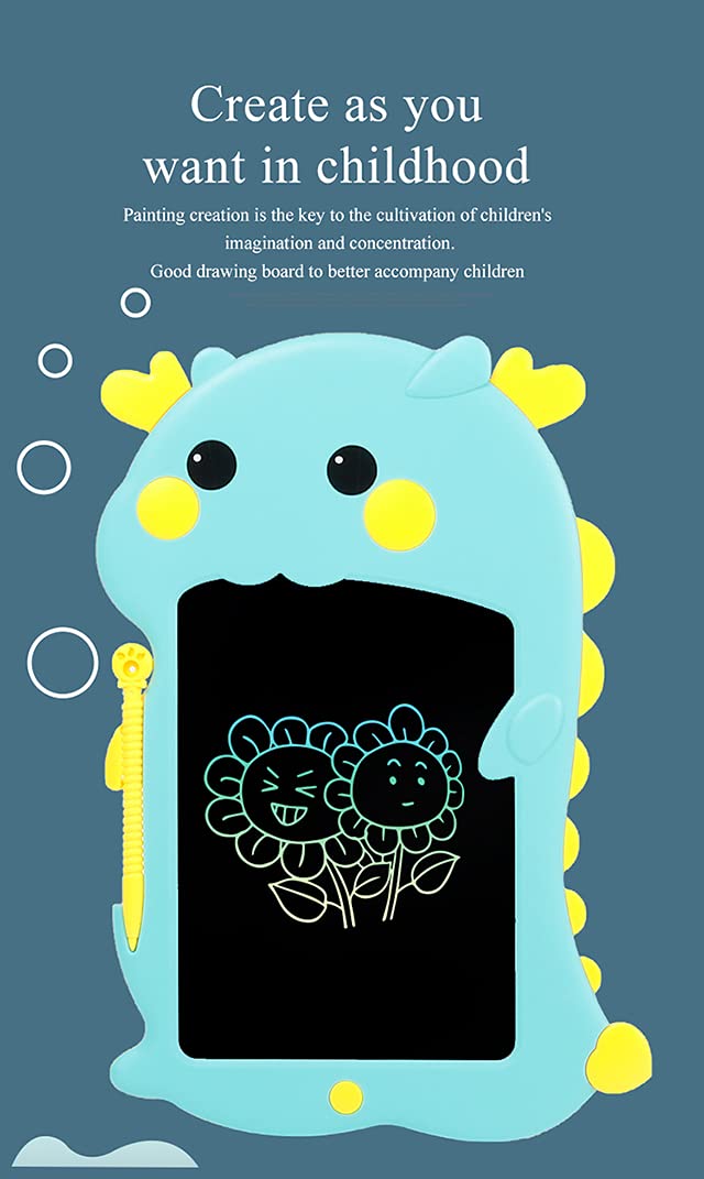 LCD Writing Tablet ,angmno 9 Drawing pad Writing Board Electronic Graphic Tablets with Lock and Eraser Function for Kids and Adults(Blue)