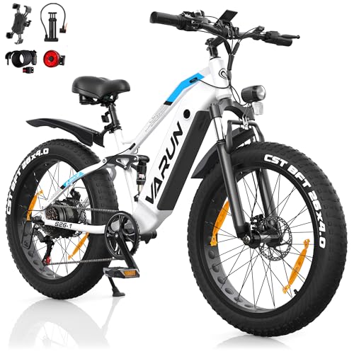 VARUN E Bike, E-Bike Herren mit 26 * 4.0 Zoll Fat Tire, 48V 18AH/15AH Akku,...