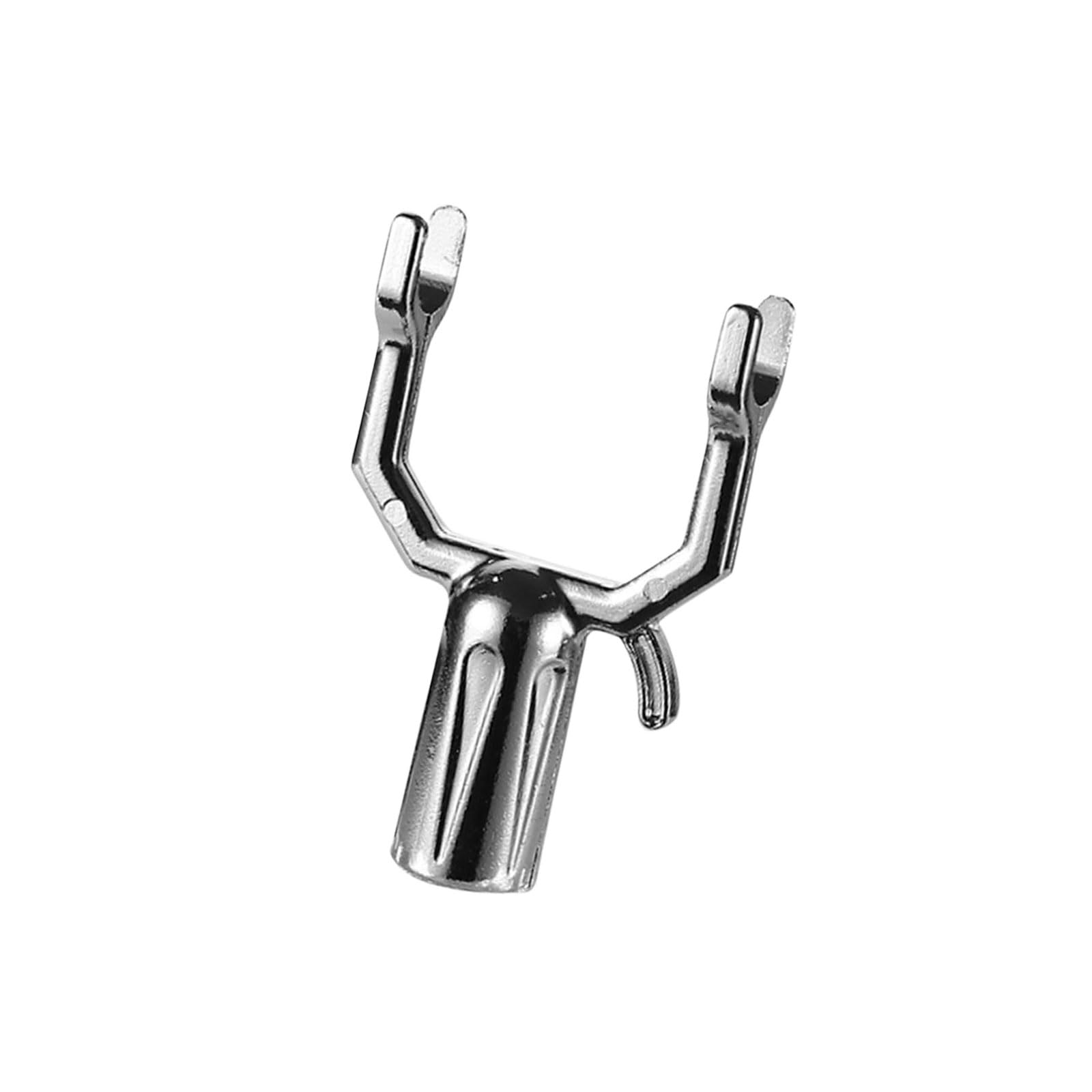NLAIOUSL Aluminum Clothes Fork Head Clothes Hanger Reaching Hook Closet Reacher Poles Replacement Hook High Reach Garment Hanger Reaching