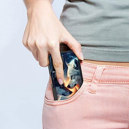 CICPLKSE for Moto G Stylus 5G 2023 Case,Dual Layer Heavy Duty Hybrid Shockproof Hard PC Soft Silicone TPU Bumper Protective Cover Case for Motorola Moto G Stylus 5G 2023,Two Wolves - image 5