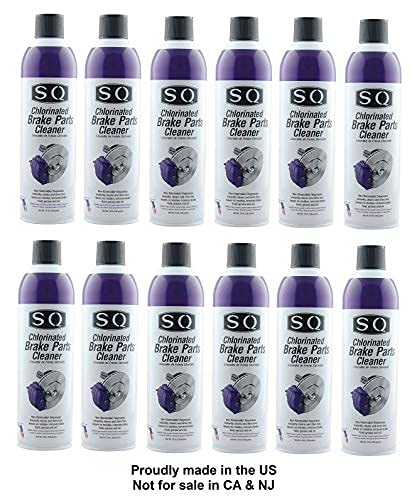 Sq Chlorinated Brake Parts Cleaners, Non-Flammable, 12 Pack, 19 Oz Per Can, Not For Use In Ca And Nj #TOP1