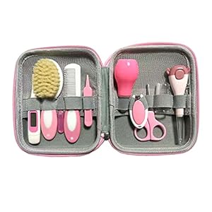 Baby Grooming kit，Baby Care Kits，Baby Brush and Comb Set Baby Scissors Baby Nail Clippers Baby Thermometer Kit Baby Ear…