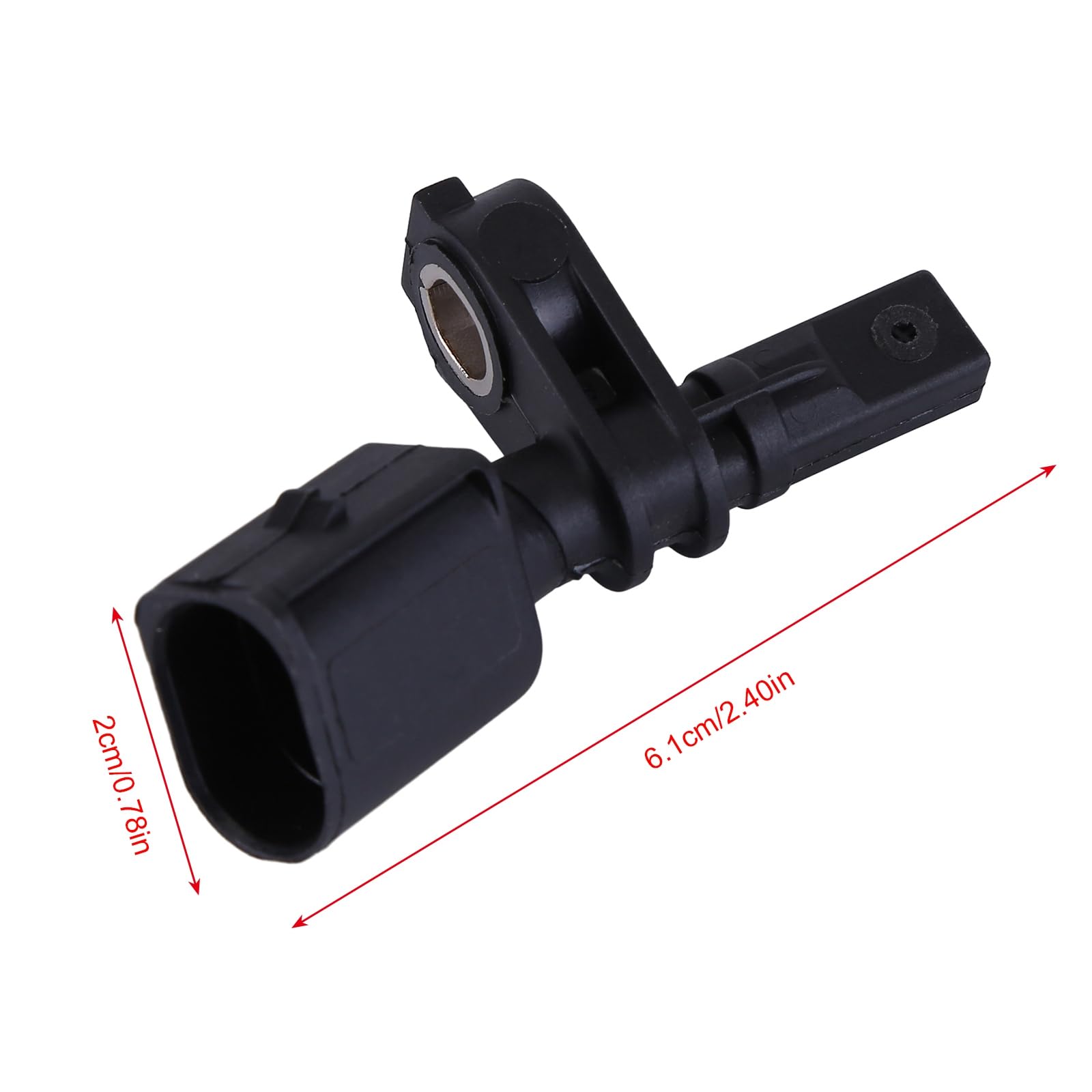 LICHENGTAI 2 unidades ABS Raddrehzahlsensor delantero derecho izquierdo compatible para Audi A1 A2 A3 Q2 Q3 ABS Sensor de velocidad 6Q0927804B, 6Q0927803B