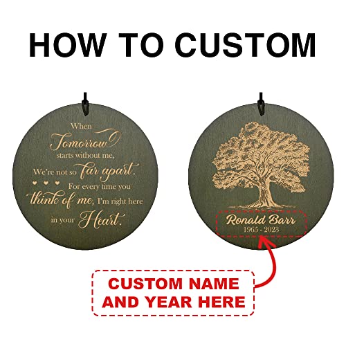 Image of Astarin Personalized Memorial Wind Chimes Gift for Loss of a Loved One,Customized Sympathy Wind Chimes,Bereavement /Memorial Gifts in Memory of Loved One Loss for Outside(Produced in Texas)