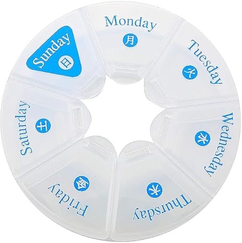 ピルケース 1週間分 プラスチックケース 薬ケース 防湿 密閉 ピルサプリメントケース 薬入れ コンパクト 旅行 サプリケース 飲み忘れを防ぐ 薬入れケース適用対象 常備薬 錠剤 カプセル 通勤 携帯用 週間薬箱 整理整頓 常備薬 タブレット カプセル サ