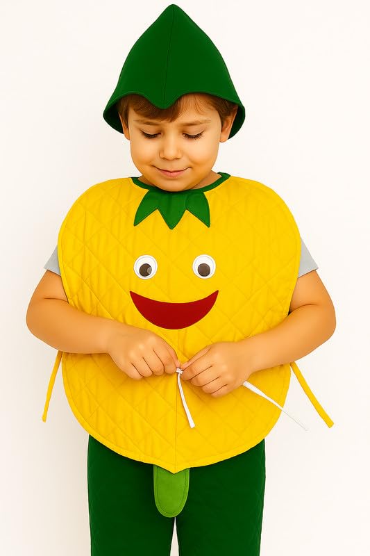 Image of FancyDressWale Fruit & Vegetable Fancy Dress Costume for Kids | Free Size 2-10 Years | School Fancy Dress, Stage Shows, Theme Parties