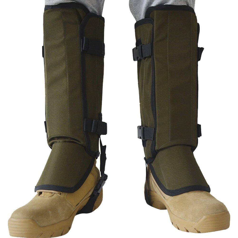 Gaiters De Serpientes para Caza, Guardias De Serpientes Aire Libre, Polainas De Polaina De Serpientes para Hombres, Mujeres, Protección contra Mordedura De Serpientes para Piernas,