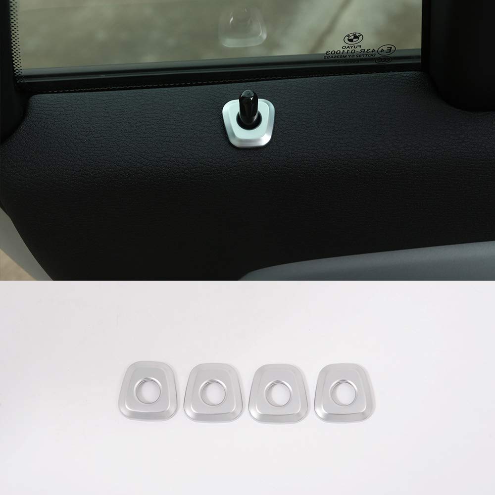 YIWANG 4pcs ABS Chrome for BMW X1 F48 2016-2019 Car Door Lock Cover Trim Stickers Car Accessories for BMW X2 F47 2018 2019