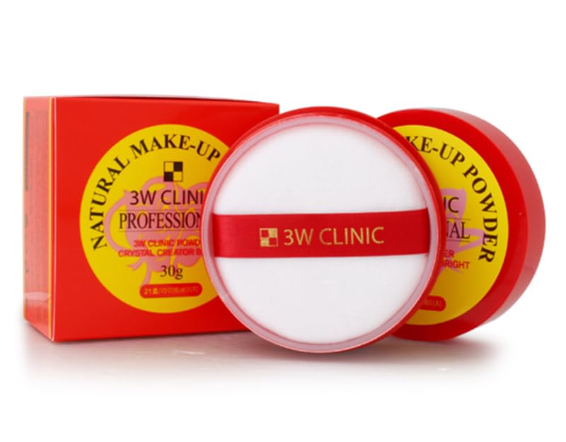 [3W CLINIC] Natural Make-Up Powder 30g/ #23 Natural Beige/Korea Made, 1.05 Ounce (Pack of 1)
