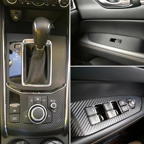 Insert carbone Mazda CX-5 déco intérieure haut de gamme effet 5D pour panneau central