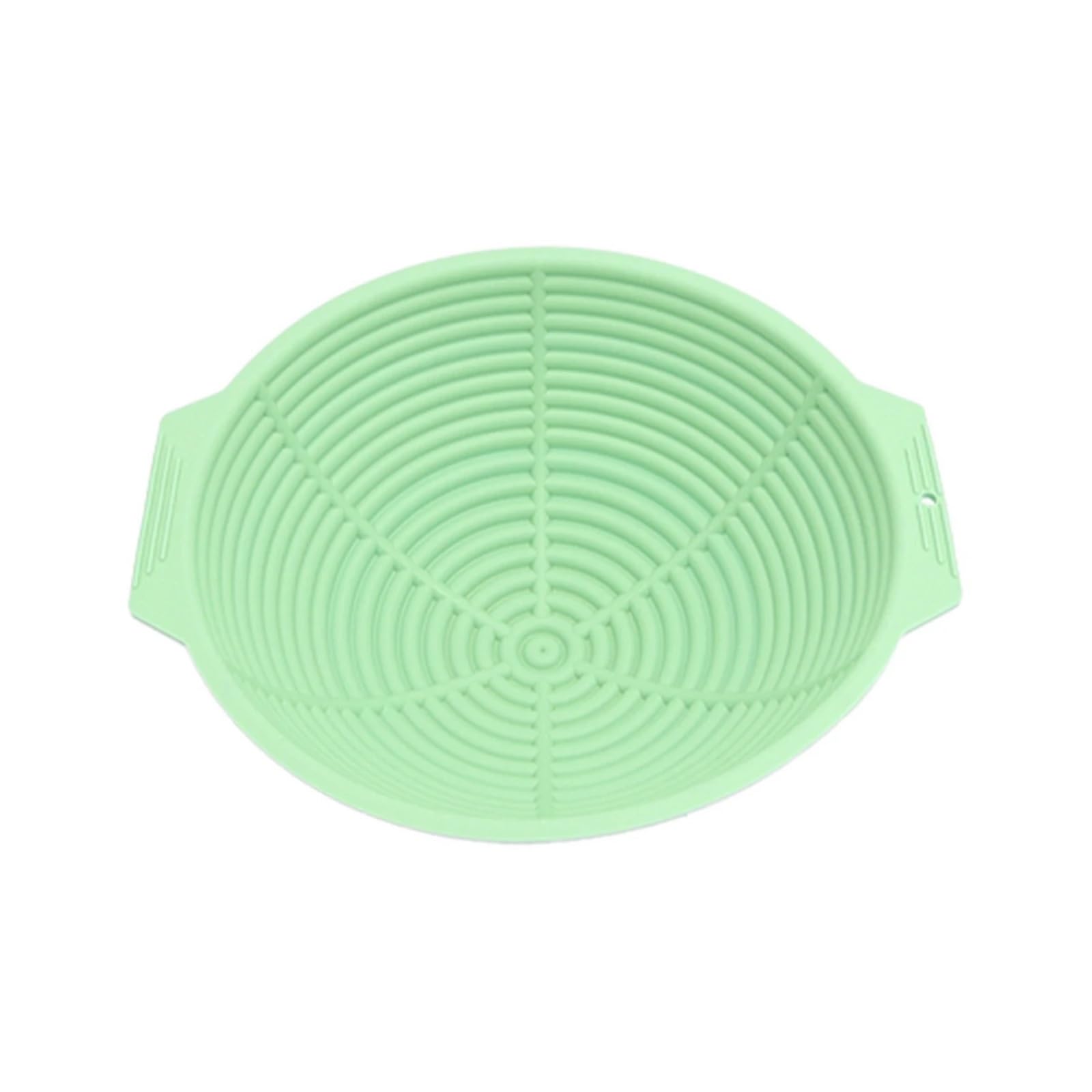 bread proofing basket, 1Pc Basket Collapsible Silicone For Sourdough Baking For Bread(Green,Oval)