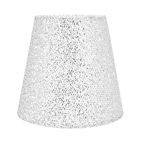 Image of LABRIMP Fabric Lampshade Lamp Shades Sequin Cloth Art Lampshade Floor Light Decorative Lamp Shade Cover Retro Floor Light Shade Table s Cylinder Ceiling Lamp E27 Iron