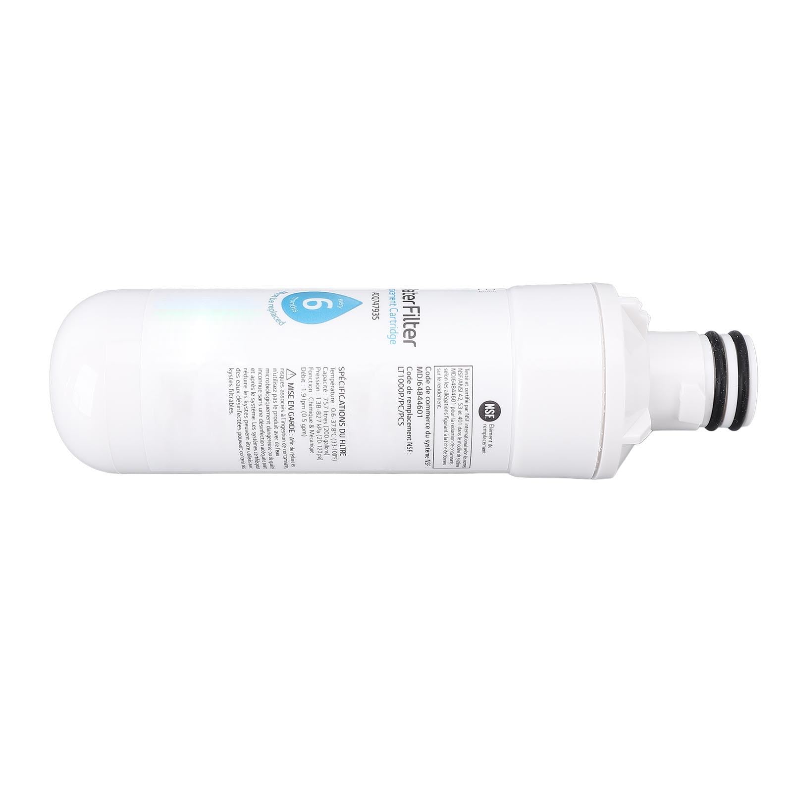 VBESTLIFE Filtre à Eau de Remplacement ADQ747935 pour Réfrigérateurs LT1000PC, Filtre à Eau de Réfrigérateur à Charbon Actif D'une Durée de Vie de 6 à 12 Mois