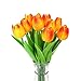Produktbild Labellevie Tulip Tulpe Blumenstrauß aus künstlichen Blumen Blumen-Dekoration Brauthochzeitsfest Haus 10 Stück Sonnenuntergang