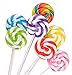 PINK SWIRL LOLLIPOPS - 24 CANDY SUCKERS INDIVIDUALLY WRAPPED - LARGE 2 INCH POPS - CANDY BUFFET
