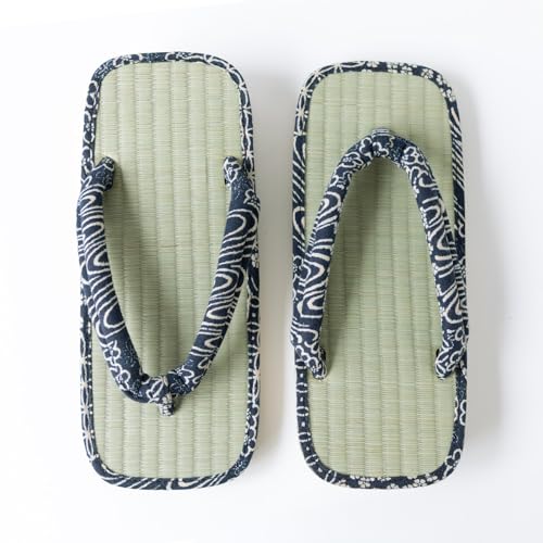 Asayu Japanese Traditional Igusa Setta Sandals, Made in Japan Tatami Zori, Moisture Absorbent, Odour Resistant "Ryusuimon"4