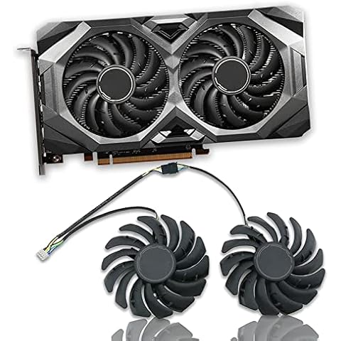 Dotodo 87MM PLD09210S12HH 4-poliger RX5600 RX5700 Lüfter für Grafikkarte Kühler für MSI Radeon RX 5600 5700 XT MECH OC Lüfter Ersetzen Sie Den Kühler Cover