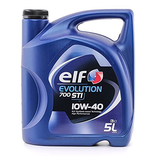 ELF Aceite de motor 10W-40 Evolution aceite parcialmente sintético Aceite para motor ACEA A3/B3 ACEA A3/B4 API SN API CF 700 STI 5L
