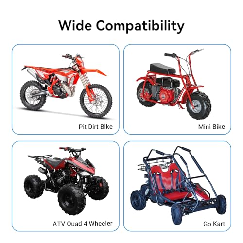 Image of EOPOAYI 28mm Muffler for 125cc 110cc Pit Dirt Bike CRF50 SSR Taotao Coolster Apollo TTR Baja, 1.1 Inch Exhaust Silencer Compatible with ATV 4 Wheeler Icebear Vitacci Kazuma Mini Bike Go Kart Parts