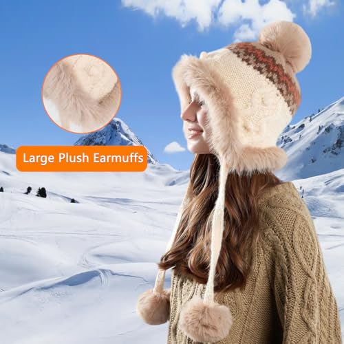 Gorro invierno mujer con orejeras y forro polar miniatura 5