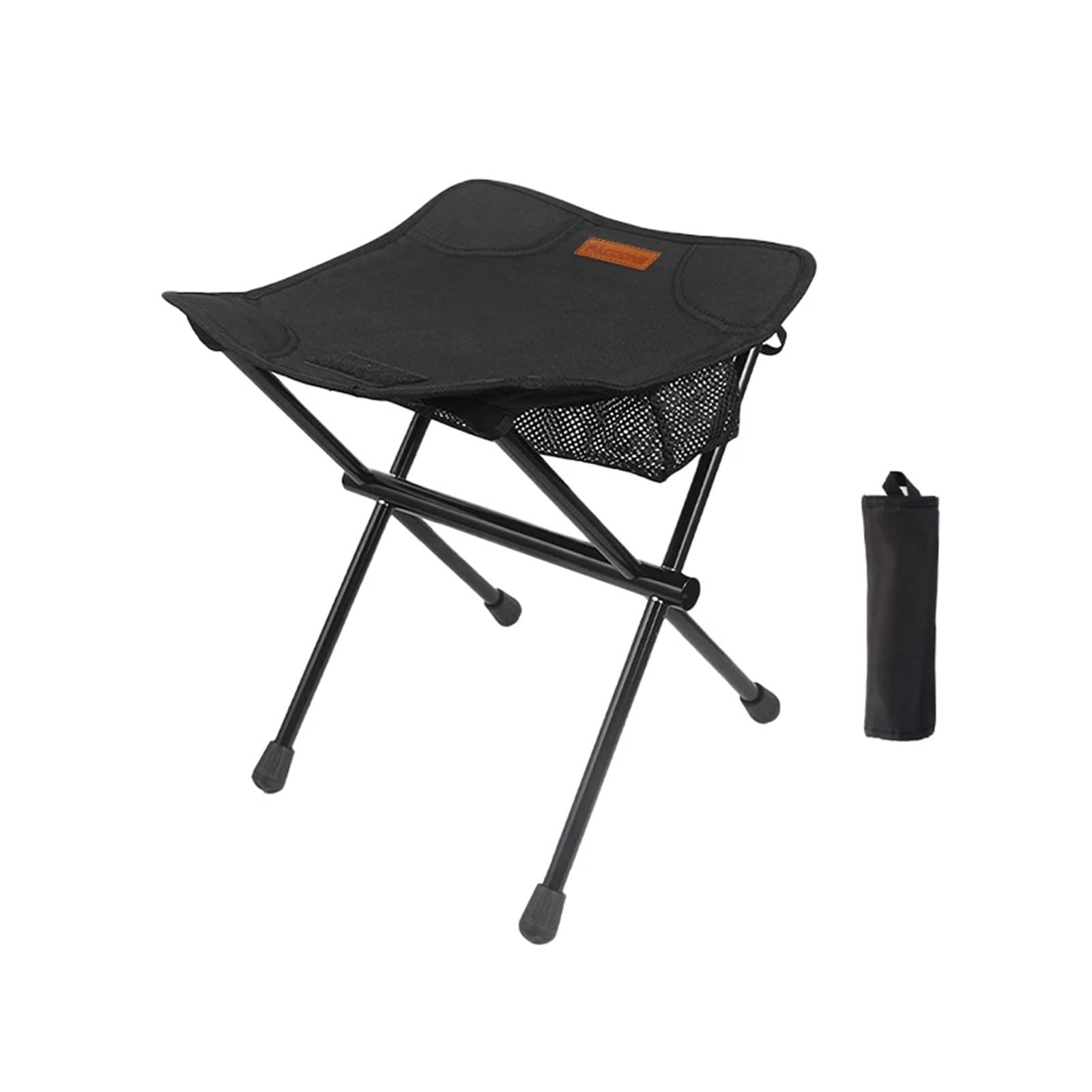 Campinghocker, Faltbarer Campinghocker aus Aluminiumlegierung mit Aufbewahrungstasche(Brown)