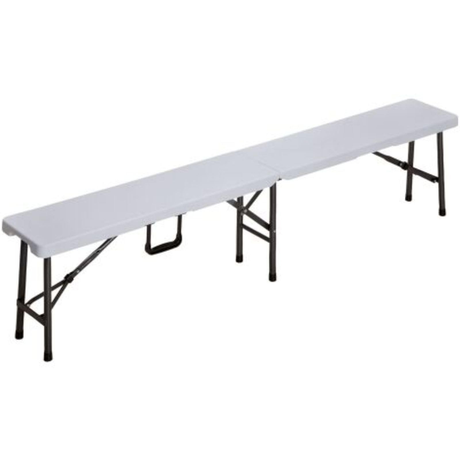 Panca da Pic-Nic Pieghevole 180X25Xh42cm, Seduta da Campeggio, Mare, per tavolata da Esterno o Interno, Panca Outdoor Richiudibile a Valigia, Valigetta con Maniglia