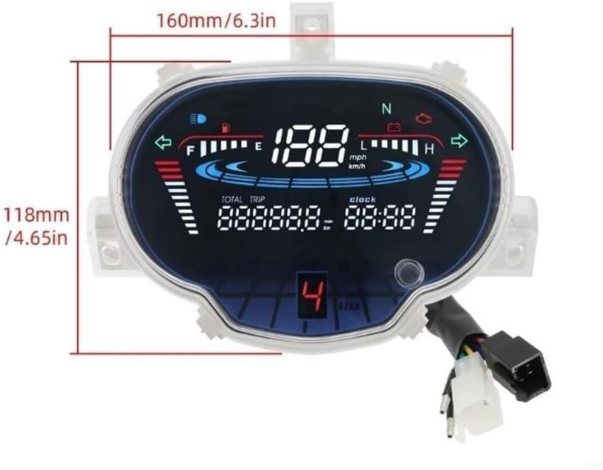Motorcycle Speedometer Motorcycle Digital Instrument Odometer for Sight 115 Fi 114 Tachometer Tachometer Dial Tachometer Panel