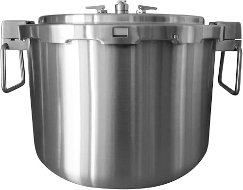 Buffalo - Olla a presión comercial de acero inoxidable con revestimiento de 37 cuartos de galón, 35 L
