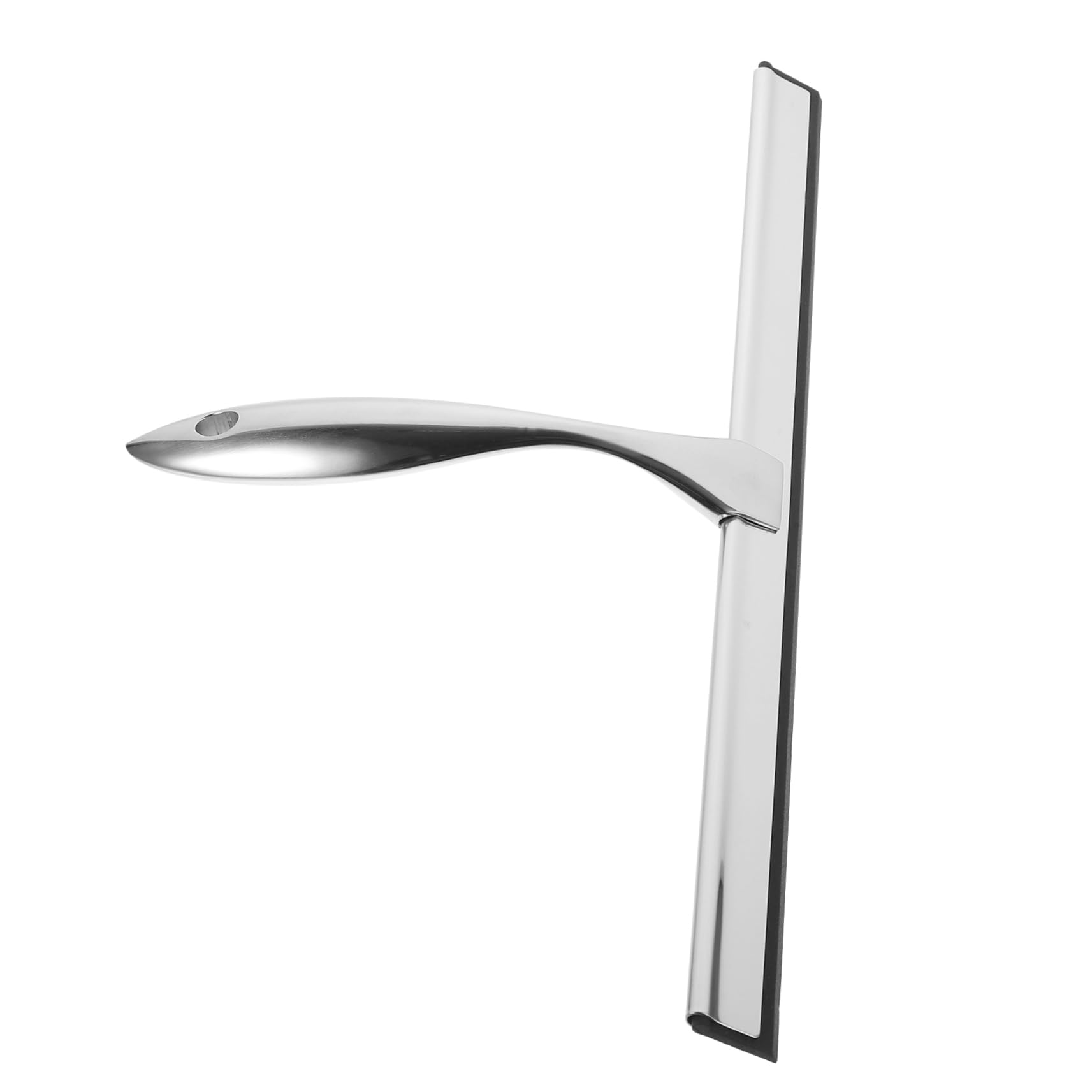 14 Zoll Duschabzieher Silber, aus Edelstahl, mit Silikon für Badezimmer