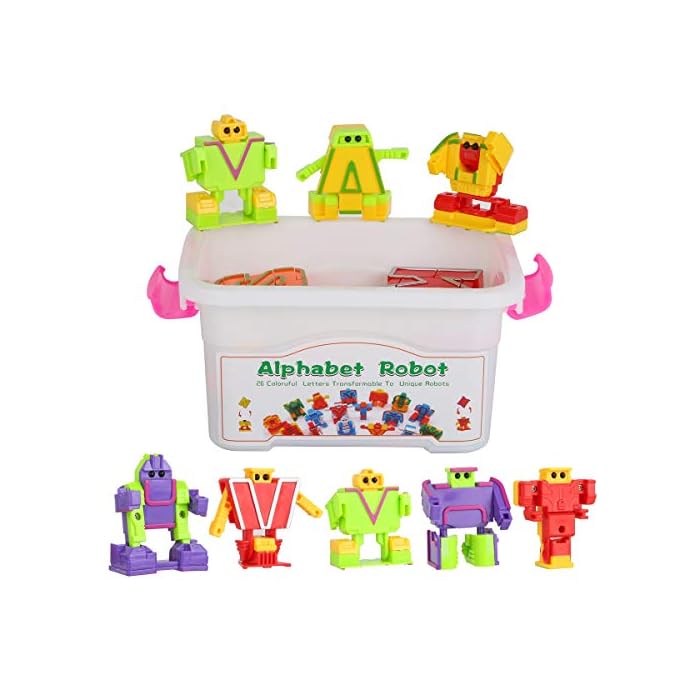 Buy 26 Colorful Alphabet Robots ABC Learning toys Transforming Toys
