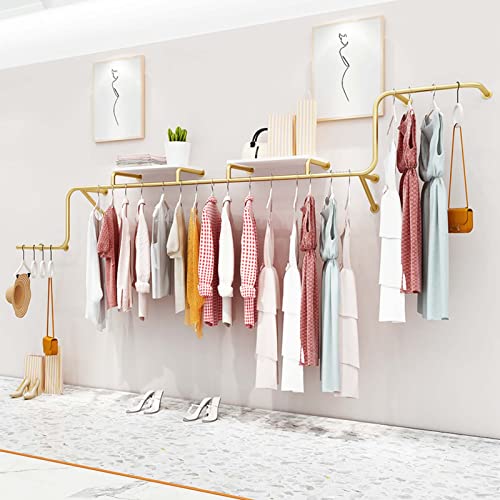 Perchero de pared para ahorrar espacio en tiendas de ropa 6