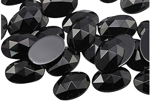 Allstarco Large Black Rhinestones