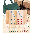 Jaques of London Wooden Giant Dominoes Games for 1 year + | Giant Outdoor Games | Garden Dominoes for Children | Outdoor Games for Kids | Since 1795