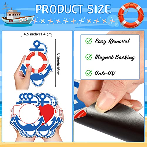 8 Imánes Decorativos Ancla para Puerta de Crucero miniatura 2