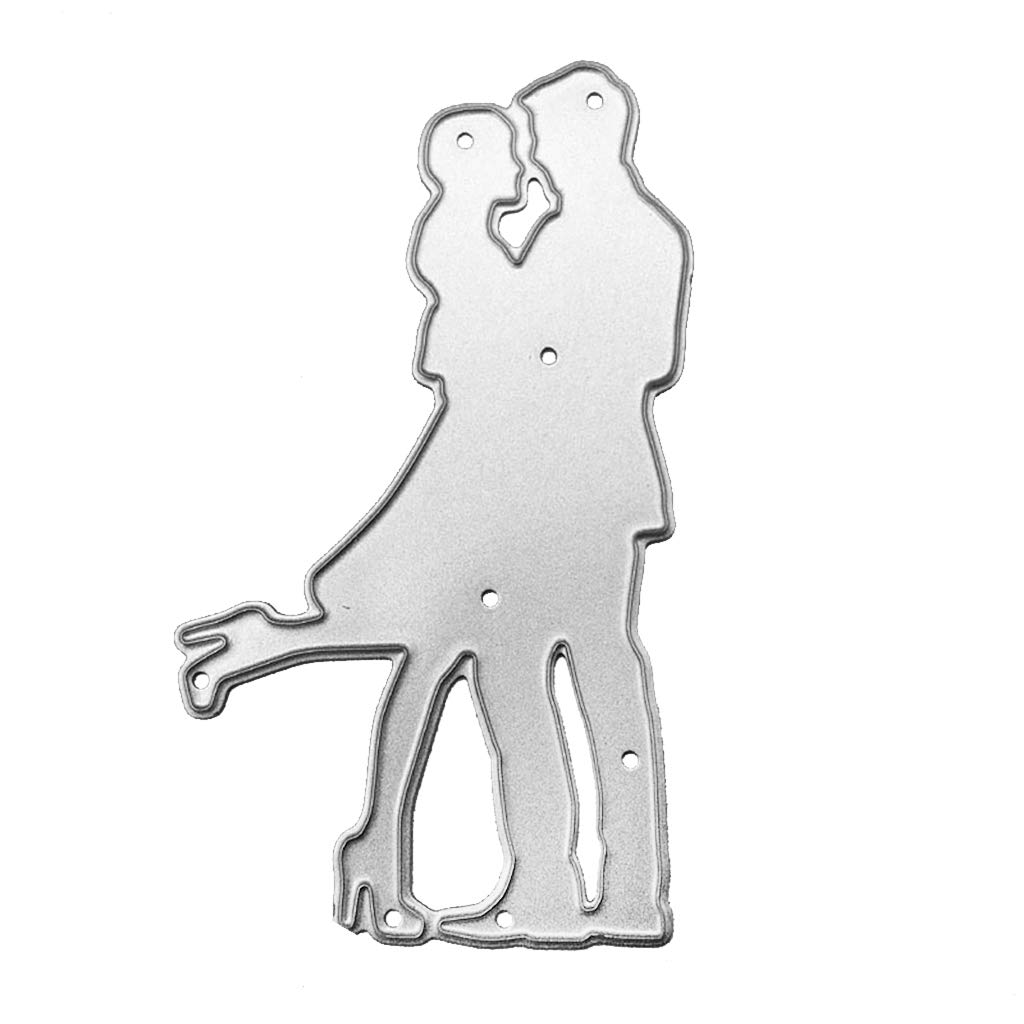 Beimus Couple Cutting Dies Greeting Invitation Message Card Photo Album Making ' Day Dinner Invite Card Die Cuts for Making