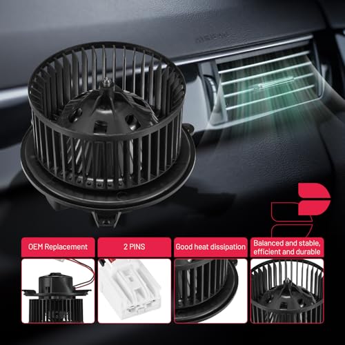 Image of BDFHYK AC Heater Blower Motor Fan 700315 Compatible with 2013 2014 2015 2016 Dodge Dart,HVAC Blower Motor Assembly Replacement for 68225055AB 76971 2311894 68163782AA PM4050