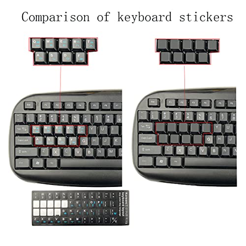 3 PCS/Pack Stickers Universal Mate Coreano Letras Teclado miniatura 5