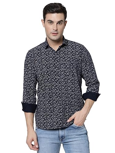 Image of ELYYORK Adwyn Peter Men's Cotton Printed Regular Fit Casual Shirt |Full Sleeve Shirt for men|shirt for men|men's shirt