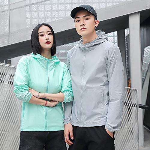 Ajcoflt Homens Sol Roupas de proteção À prova de UV Secagem rápida Fino Respirável Leve Impermeável